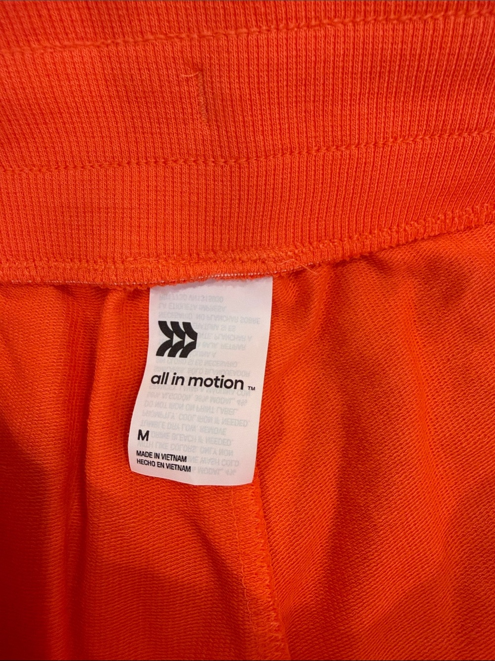 Women’s Orange Drawstring Casual Shorts - Picture 8 of 9